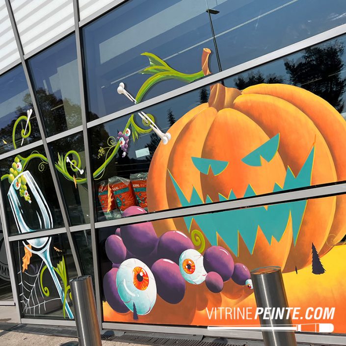 HALLOWEEN-idee.deco.halloween.citrouille.geant.dessin.peinture.vitrine.magasin.vitrine.peinte.8