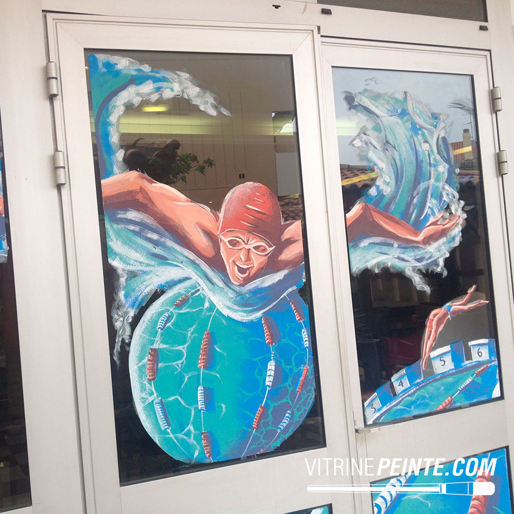 Des peintures sur vitrine Inspirantes Jeux Olympiques