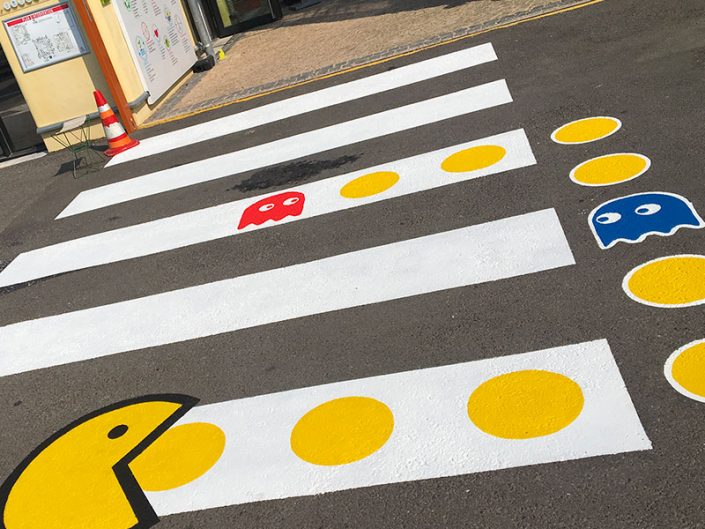 ⚡️ Street Art déco / Passage piéton  & Pacman décorations
