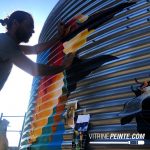 trompe lâĆil đš Fresque peinture sur tĂŽle ondulĂ©e & DĂ©co cuve inox Peint Ă la main