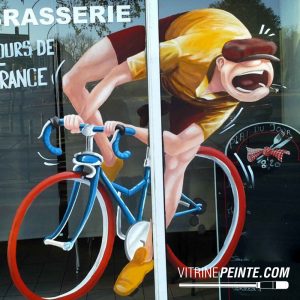 Décorations Tour de France pour commerçants, mairies, collectivités, Montpellier, Mont Ventoux, BollÚne, Valence, Carcassonne, Albertville, La Plagne