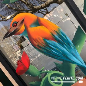 A-Fresco Fresque décorative pour dynamiser les vitrines de magasins en centre-ville