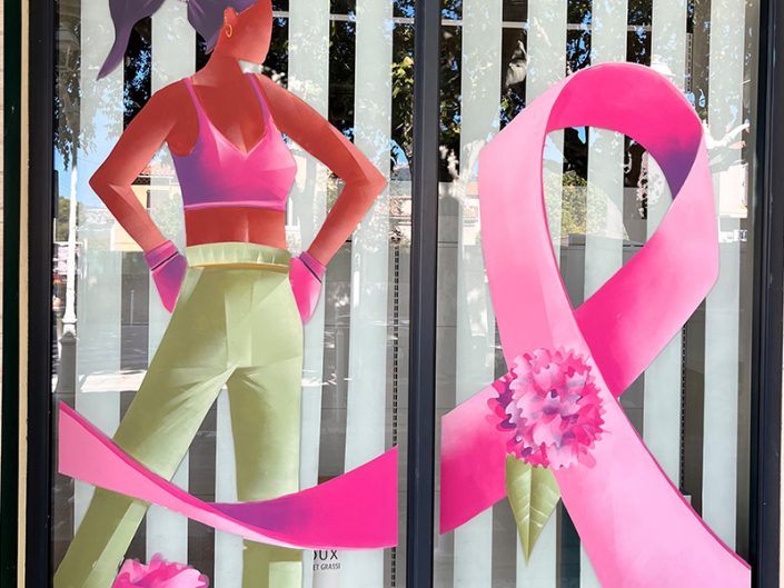 🌸 Octobre Rose / Transformez votre vitrine de pharmacie en support de communication