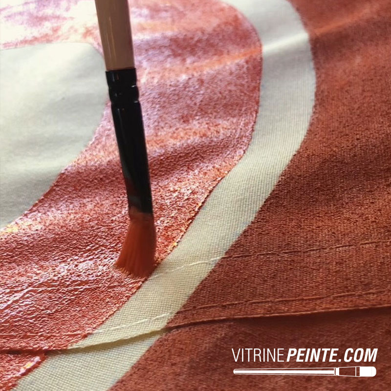 Prix lettrage peinture pour enseigne peinte sur store banner avec logo grand format