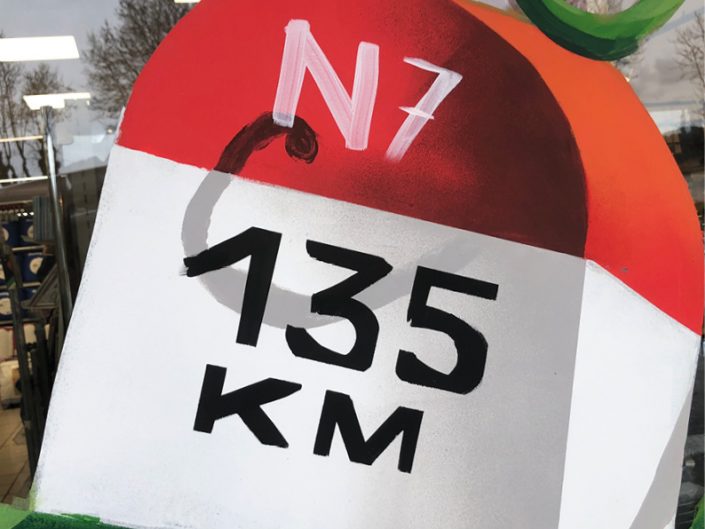 🚗 Bornes routières décoratives géante