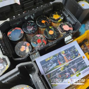 Quelle peinture pour une vitrine temporaire ?