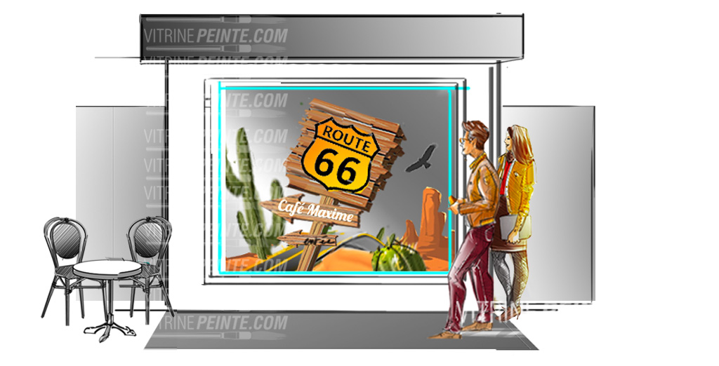 Décorations Panneaux Route 66 Géant : effet XXL, style rétro américain et sécurité optimisée
