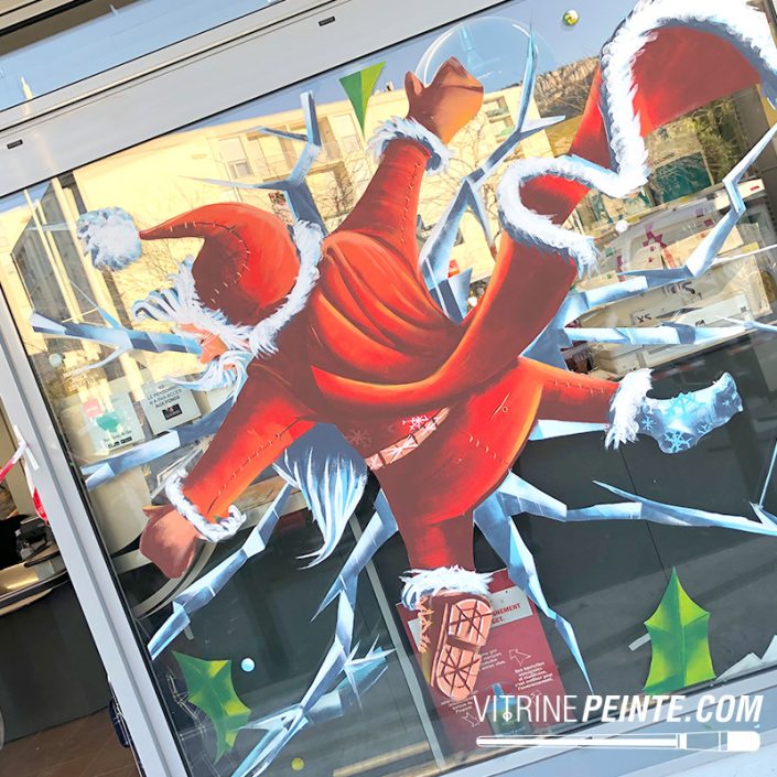 décoration pere noel géant