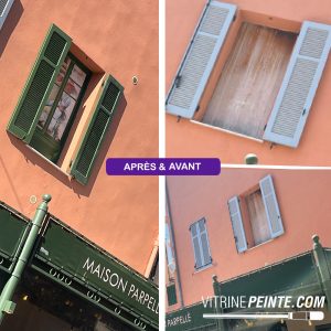 avant aprĂšs : Fresque et trompe-lâĆil architectural rĂ©alisĂ©s sur mesure sur la CĂŽte dâAzur